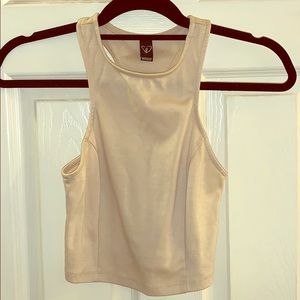 Beige crop top